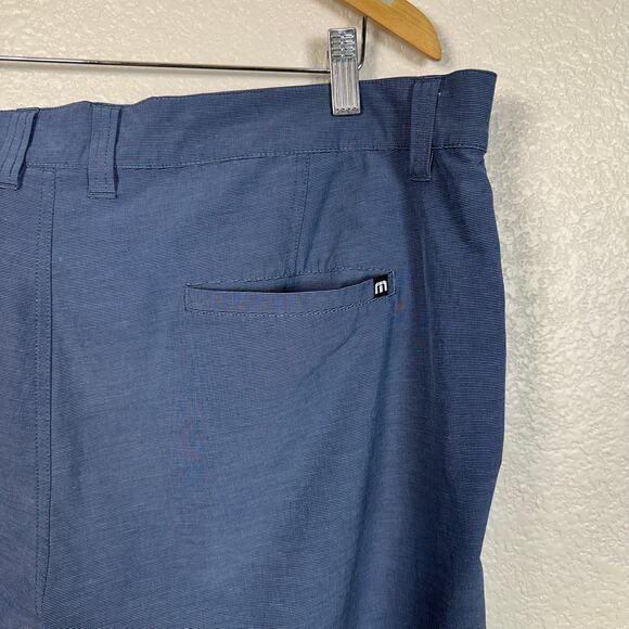 Travis Mathew Mens Beck Golf Shorts 10” in Vintage Indigo Blue Size 40 - Picture 6 of 11